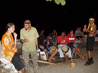 „hängijad“ rannapromenaadil, Puerto Columbias