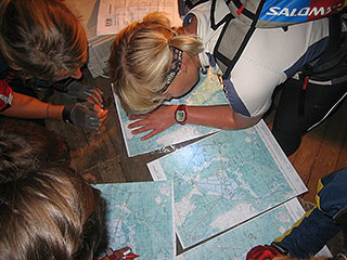 liikumisteekonda kaardile kandmas