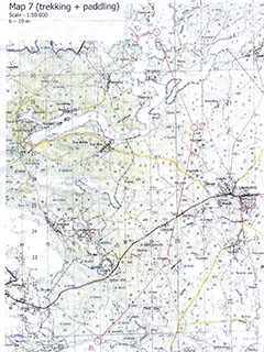 3. etapp, orienteering - trekking - swimming 12.5 km