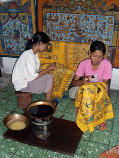 rätikute maalimine batika tehnikas