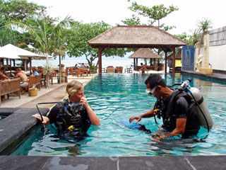 mõned harjutused basseinis enne päris sukeldumist