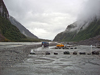 Fox Glacier, siit algab liustikumatk