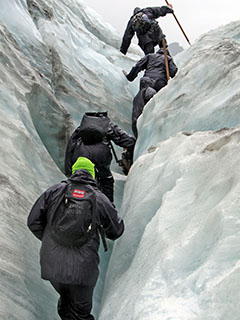 mööda liustikku üles