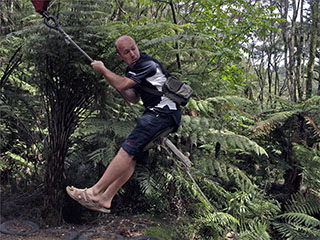 Waiau Waterwork, flying fox Rando esituses