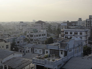 hommikune Mandalay, vaade hotellist