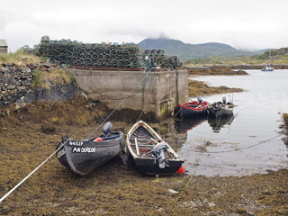Derryinver Pier, Connemara,  taamal Diamond Hill