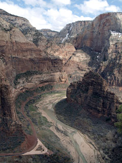 Vaade alla. Zion National Park
