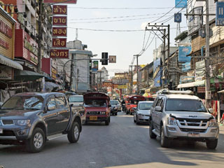 Wararot Market, tavaline Tai liiklus …