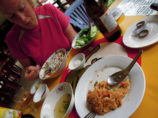Luang Prabang, kosutus pärast väsitavat rattasõitu