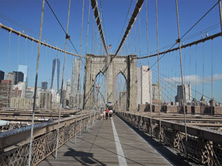 Brooklin bridge - siin on jalgratturid „kunnid“ ...