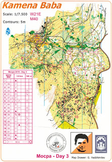 Kamena Baba kaart, kolmas võistluspäev