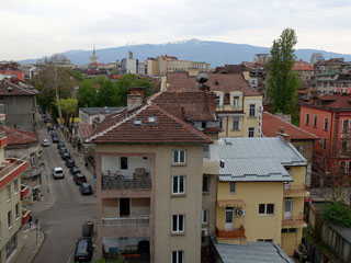 Sofia, vaade hotellitoa rõdult