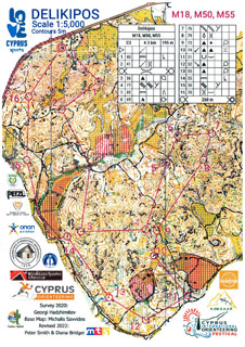 teise võistluspäeva kaart, Delikipos