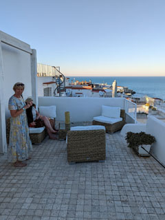 tagasihoidliku vaatega terrass …