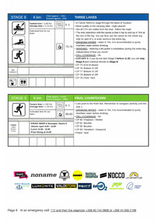 Endurance Quest, routebook, page 5
